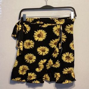 Shein jersey knit faux wrap mini skirt size small